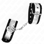KINK - THIN WRIST RESTRAINTS BLACK / SILVER 30 X 4 CM - imagine 2