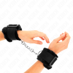 KINK - FURRY LINED WRIST RESTRAINTS BLACK ADJUSTABLE 17-31 CM X 7 CM - imagine 4