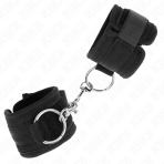 KINK - WRIST RESTRAINTS BLACK ADJUSTABLE 18-35 CM X 6 CM - imagine 2