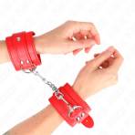 KINK - SIMPLE WRIST RESTRAINTS RED ADJUSTABLE 20-23 CM X 5.5 CM - imagine 4