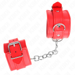 KINK - SIMPLE WRIST RESTRAINTS RED ADJUSTABLE 20-23 CM X 5.5 CM - imagine 2