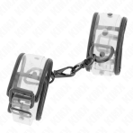 KINK - CLEAR WRIST CUFFS ADJUSTABLE 18-30 CM X 5.5 CM - imagine 2