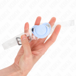 KINK - LIGHT BLUE PACIFIER SHAPED GAG 5.5 x 4 CM ADJUSTABLE 43-60 CM - imagine 2