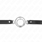 KINK - GAG WITH MULTIPLE O-RINGS 5 CM BLACK 63 X 2.5 CM - imagine 3