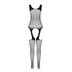 PASSION - BS 104 BODYSTOCKING RED ONE SIZE - imagine 4
