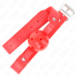KINK - RED BREATHABLE BALL 4.5 CM GAG 65 x 2.5 CM - imagine 2