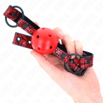 KINK - DIAMOND PATTERN BALL 4.5 CM GAG MODEL 1 64.5 CM ADJUSTABLE 42-60 CM - imagine 4