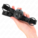 KINK - DIAMOND PATTERN BALL 4.5 CM GAG MODEL 3 64.5 CM ADJUSTABLE 42-60 CM - imagine 4