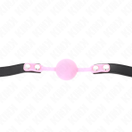 KINK - LUMINOUS SILICONE BALL 4 CM GAG 60 x 2 CM - imagine 3