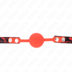 KINK - MODEL 2 SILICONE BALL 4 CM GAG WITH LOCK 60 x 2 CM - imagine 3