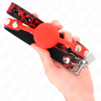 KINK - MODEL 2 SILICONE BALL 4 CM GAG WITH LOCK 60 x 2 CM - imagine 4