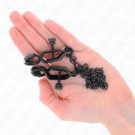 KINK - FLAT CHAIN NIPPLE CLAMPS BLACK 30 CM - imagine 4
