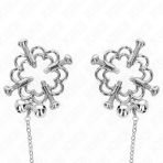 KINK - METAL FLOWER NIPPLE CLAMPS WITH CHAIN - imagine 2