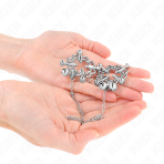 KINK - METAL FLOWER NIPPLE CLAMPS WITH CHAIN - imagine 4