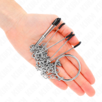 KINK - TRIPLE NIPPLE AND CLIT CLAMPS WITH CHAIN MODEL 1 - imagine 3