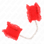 KINK - LACE ELASTIC WRIST RESTRAINTS RED - imagine 2
