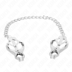 KINK - JAPANESE CLOVER NIPPLE CLAMPS WITH CHAIN SILVER 30 CM - imagine 2