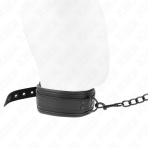 KINK - NEOPRENE BONDAGE COLLAR MODEL 1 WITH BELT 78 CM ADJUSTABLE 37.5 X 49.5 CM - imagine 3