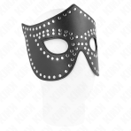 KINK - LEATHERETTE MASK WITH RIVETS MODEL 2 30 x 12 CM - imagine 2