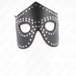 KINK - LEATHERETTE MASK WITH RIVETS MODEL 2 30 x 12 CM - imagine 3