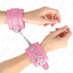 KINK - SIMPLE WRIST RESTRAINTS PINK ADJUSTABLE 20-23 CM X 5.5 CM - imagine 4