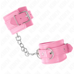 KINK - SIMPLE WRIST RESTRAINTS PINK ADJUSTABLE 20-23 CM X 5.5 CM - imagine 3