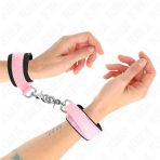 KINK - ADJUSTABLE NEOPRENE WRIST RESTRAINTS PINK ADJUSTABLE 22-34 CM - imagine 4