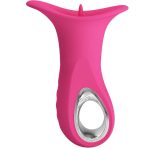 PRETTY LOVE - CLYDE ORAL VIBRATOR VIBRATING TONGUE 12 VIBRATIONS PINK - imagine 4
