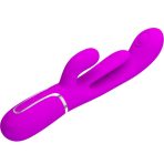 PRETTY LOVE - SHANIA TRIPLE RABBIT VIBRATOR MULTIFUNCTION PINK - imagine 3