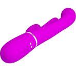 PRETTY LOVE - SHANIA TRIPLE RABBIT VIBRATOR MULTIFUNCTION PINK - imagine 4