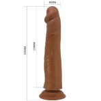 PRETTY LOVE - SHARIFE REALISTIC DILDO 25 CM BROWN - imagine 5