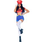 LEG AVENUE - SEXY COSTUME MARIO BROS RED/BLUE S - imagine 2