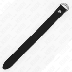 KINK - LEATHER PENIS RING WITH PRESSURE CLOSURE 22 X 2 CM - imagine 4