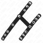 KINK - PENIS RING WITH 3 ADJUSTABLE BALL SPLITTER STRAPS - imagine 4