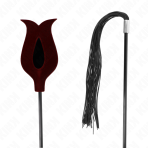 KINK - ROSE SHAPE SILICONE TASSEL WHIP 45 CM - imagine 5