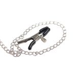 SUBBLIME - 953720 BONDAGE LEATHER STRAP BREAST CLAMPS BLACK ONE SIZE - imagine 2