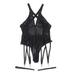 SUBBLIME - 954154 BODY WITH GARTER BELT BLACK L/XL - imagine 5