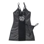 SUBBLIME - 954178 DRESS + THONG LEATHER BLACK L/XL - imagine 5
