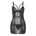 SUBBLIME - 954178 DRESS + THONG LEATHER BLACK L/XL - imagine 4