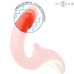 INTENSE - PAULINA VIBRATOR AND STIMULATOR IN U SHAPE RED - imagine 4