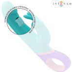 INTENSE - MONICA RABBIT VIBRATOR WITH ROTATING G-SPOT STIMULATOR BLUE - imagine 4