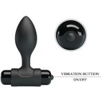 PRETTY LOVE - VIBRA BUTT 10 VIBRATIONS ANAL PLUG BLACK - imagine 5