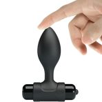 PRETTY LOVE - VIBRA BUTT 10 VIBRATIONS ANAL PLUG BLACK - imagine 4