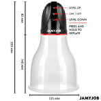 JAMYJOB - XPAND LITE AUTOMATIC TESTICLE PUMP 3 SUCTION LEVELS GREY - imagine 3