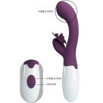 PRETTY LOVE - BUTTERFLY KISS RABBIT VIBRATOR  G-SPOT STIMULATOR PURPLE - imagine 4