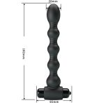 PRETTY LOVE - LYNN SILICONE ANAL PLUG 10 VIBRATIONS BLACK - imagine 3