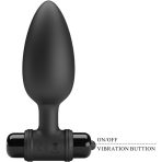 PRETTY LOVE - VIBRA BUTT PLUG 2 ANAL PLUG 10 VIBRATIONS BLACK - imagine 4