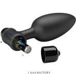 PRETTY LOVE - VIBRA BUTT PLUG 2 ANAL PLUG 10 VIBRATIONS BLACK - imagine 5