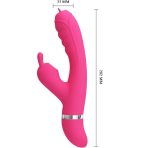 PRETTY LOVE - PHOENIX MULTIFUNCTION RABBIT VIBRATOR PINK - imagine 3