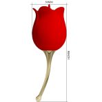 PRETTY LOVE - ROSE LOVER ROSE CLITORIS STIMULATOR 12 VIBRATIONS RED - imagine 4